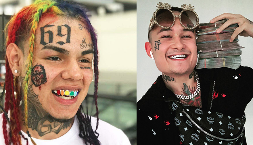 У кого добрее лицо?  Tekashi69 слева и Morgenstern справа