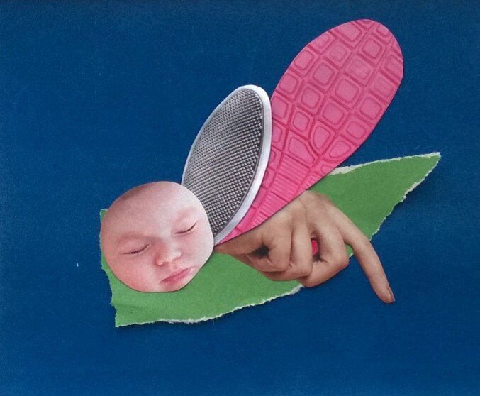 Коллаж "Сладких снов, малыш".