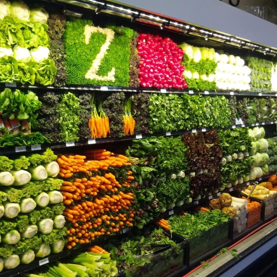 Вариант выкладки товара в супермаркете