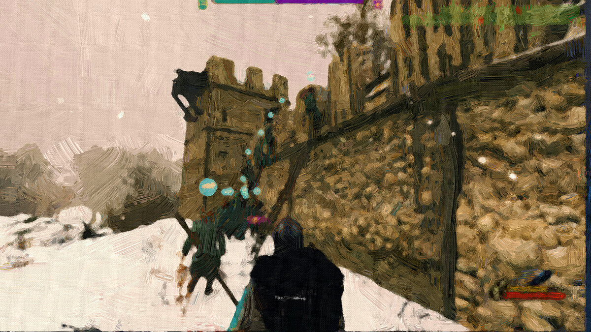 Взятие замка Сиратос (скриншот из игры в художественной обработке)