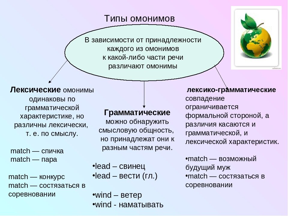 Лексико-грамматические омонимы. Омонимы в английском языке. Типы лексических омонимов. Примеры лексических Амоним.