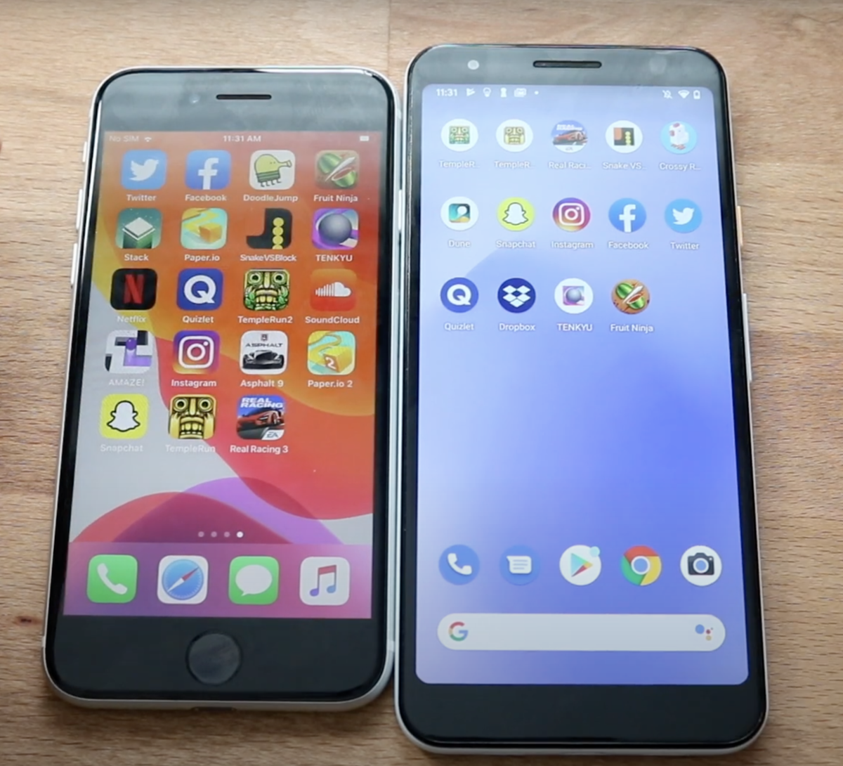 iPhone SE 2020 и Pixel 3a