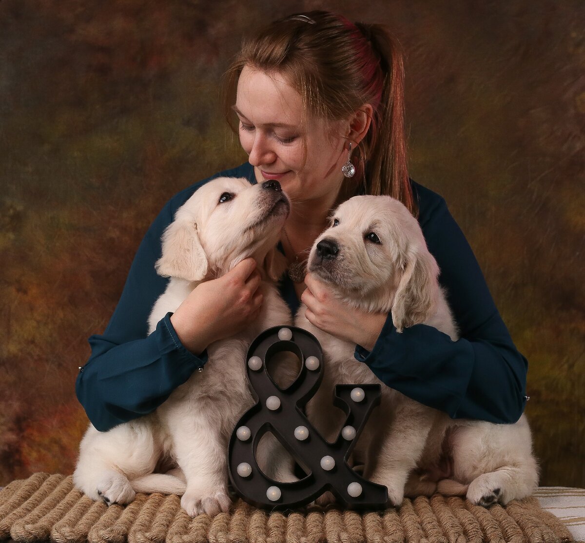 На фото наши щенки Эльмедано Фабиана и Эльмедано Феллини в возрасте 1,5 месяца.