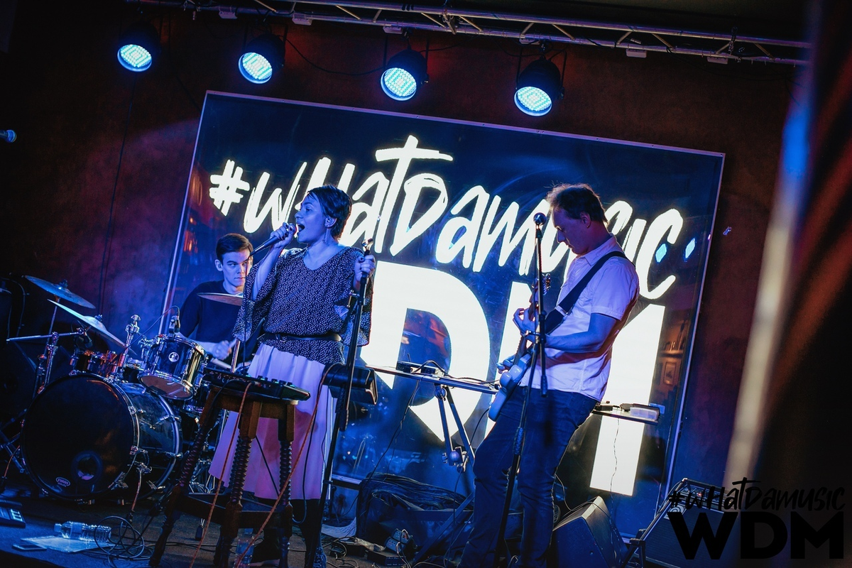 Фото с предновогоднего концерта Whatdamusic. Фото взято на странице группы "Вконтакте".