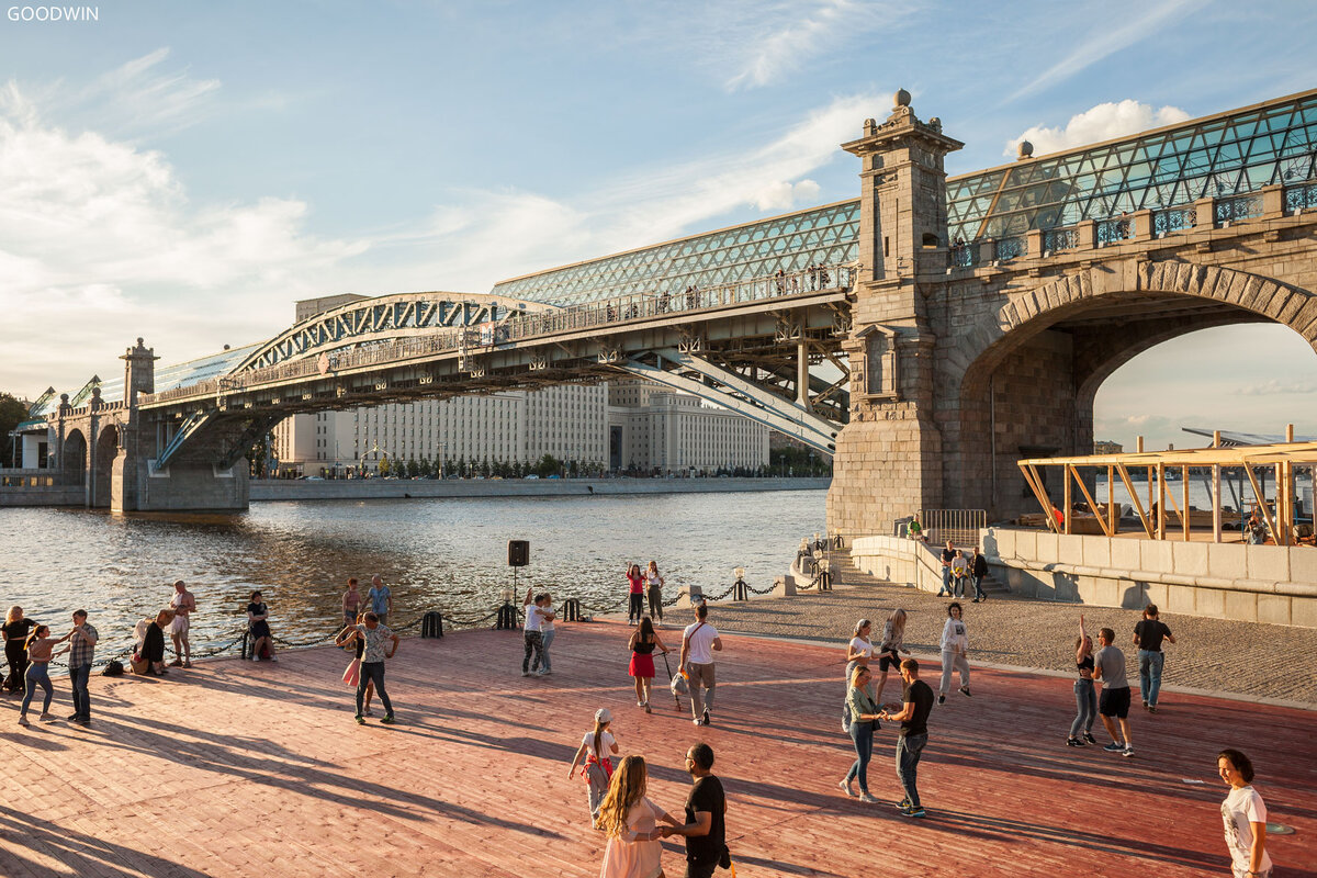 Андреевский мост в москве фото