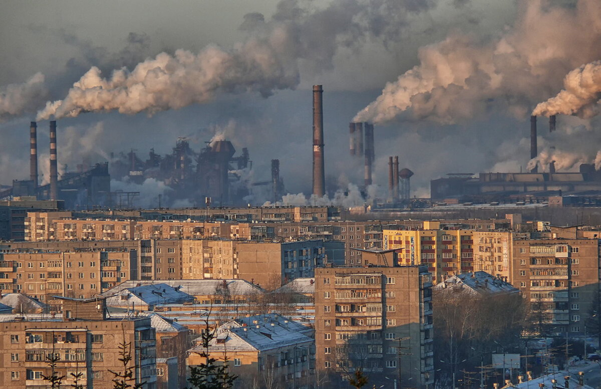 Картинка загрязненного города