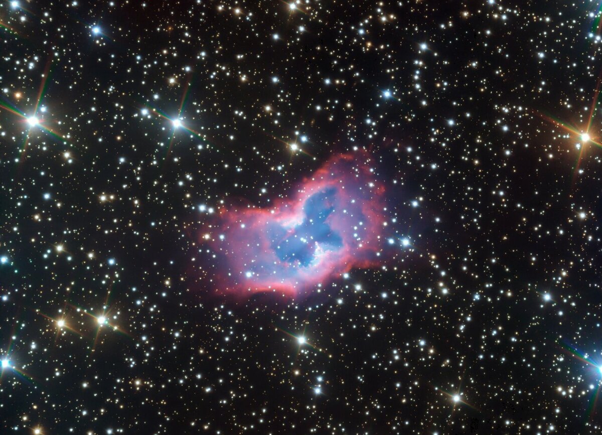 Туманность бабочка. Свежая фотография VLT ESO (фото eso.org)