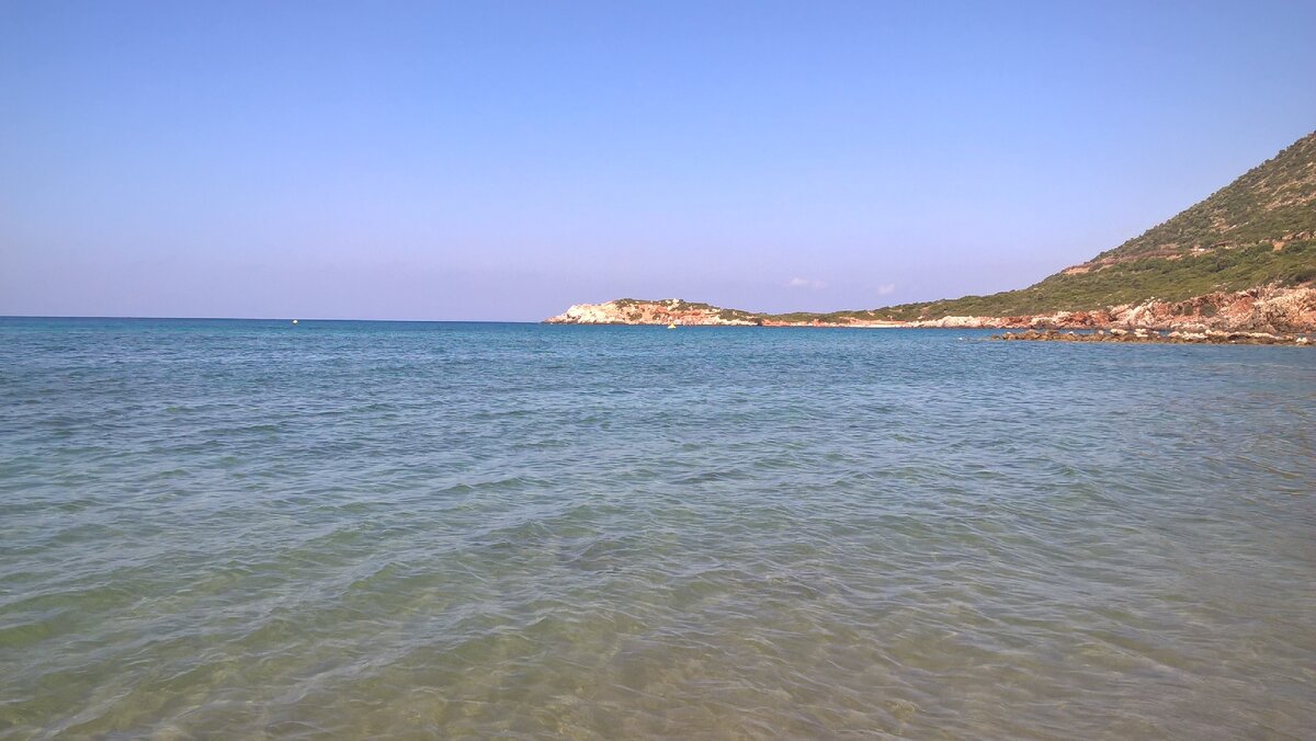 вид с пляжа Livadi Бали, Критское море, часть Эгейского моря