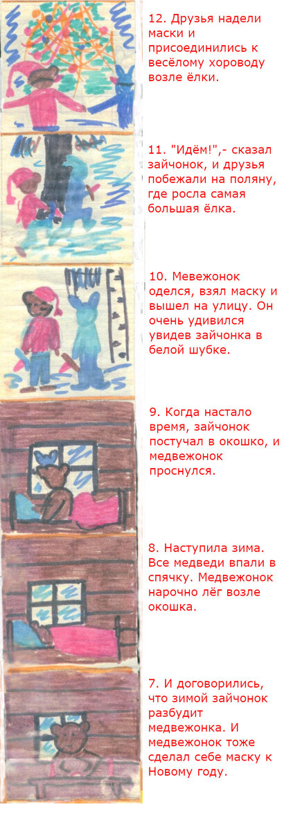 Кадры 7-12. Нумерация снизу вверх.