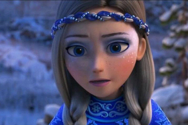 Кадры из мультфильма Снежная королева.