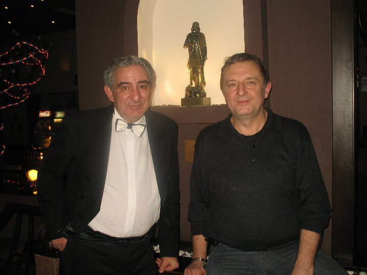 С Михаилом  Казиником  после концерта 28 января 2011 г.