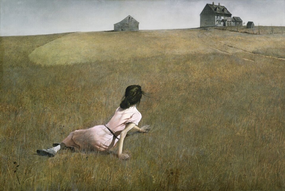 © «Мир Кристины» Эндрю Уайета (1917-2009 гг.) – культовая картина американской живописи.
