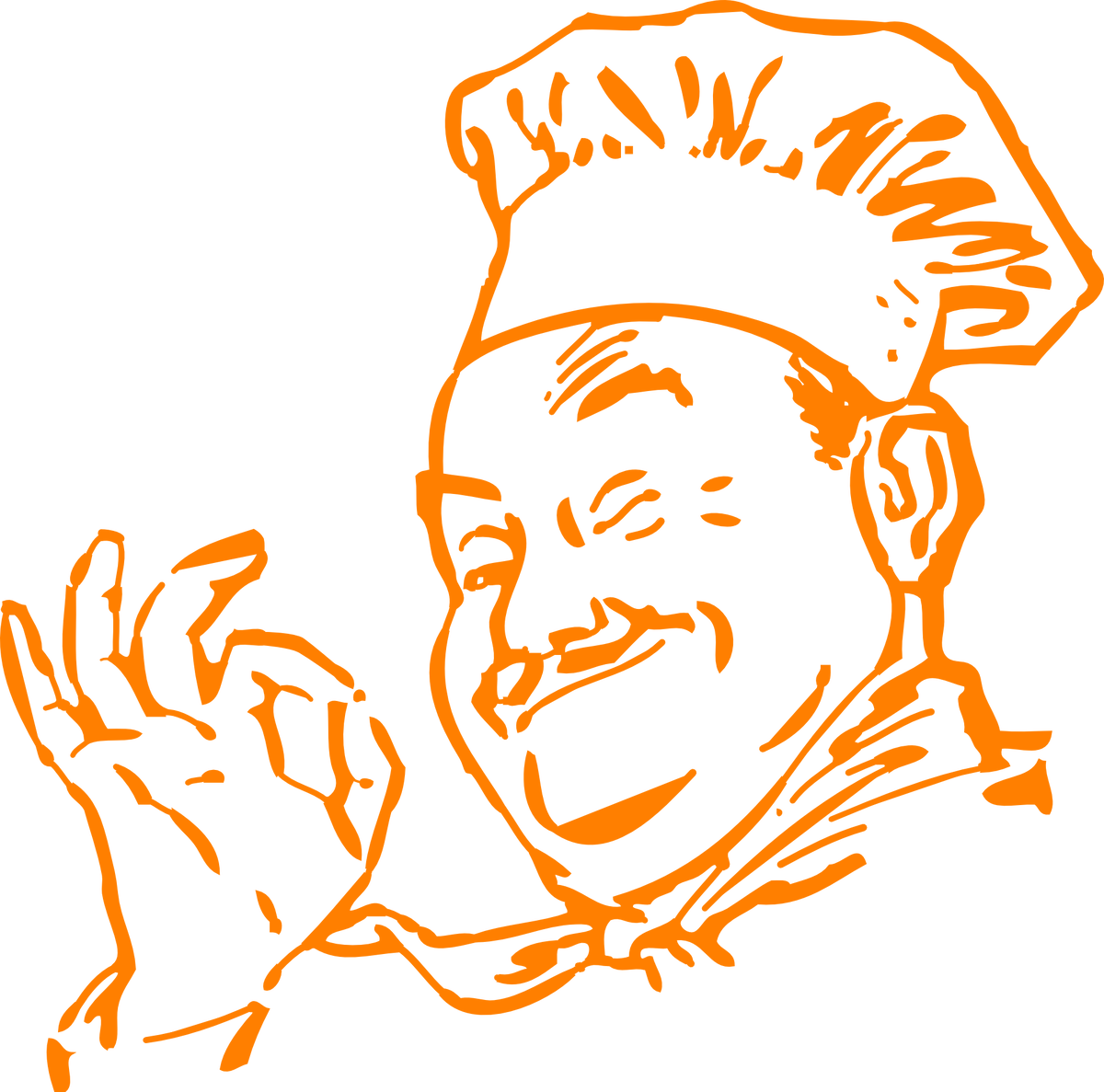 Сферический шеф в вакууме. Иллюстрация: Clker-Free-Vector-Images/ Pixabay.com.