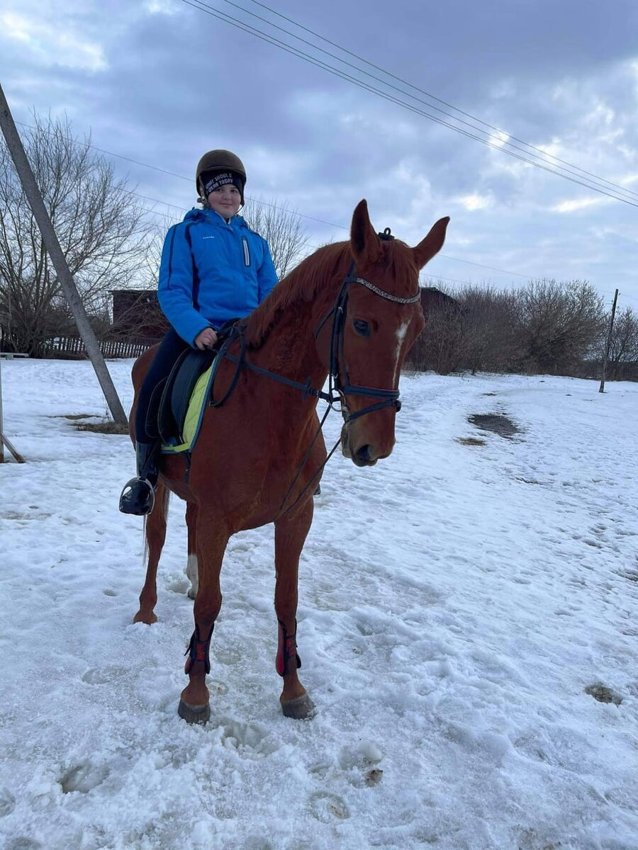 Настя Савчина и её Орфей. Фотографии конного двора «Вязки»