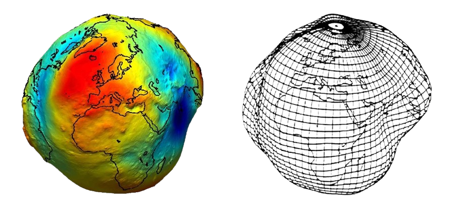 Так выглядит наша планета без воды на ней. 