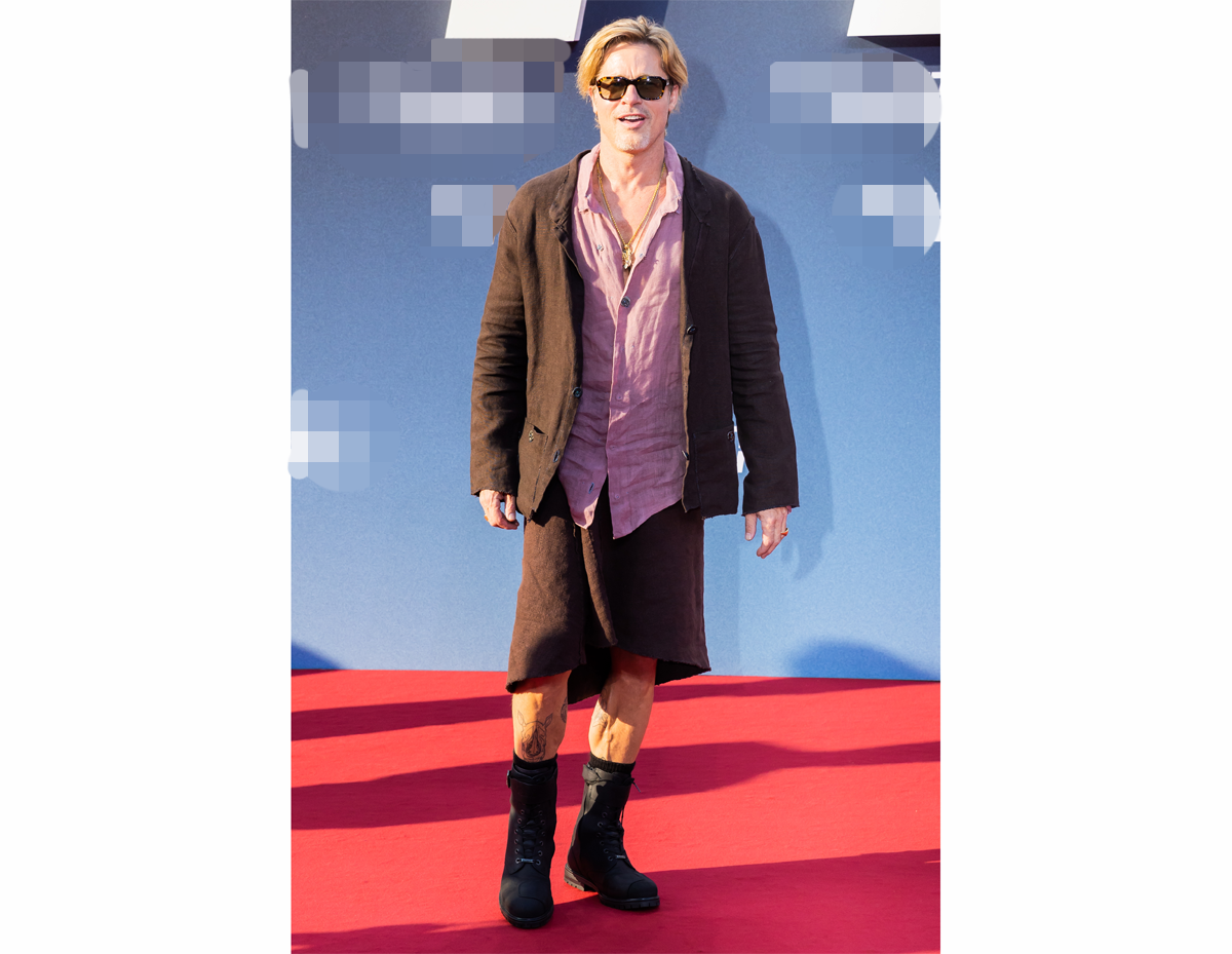     Питт вышел на красную дорожку в юбке фото: sipa/fotodom