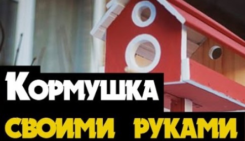 1. Кормушка без крыши — самая простая конструкция