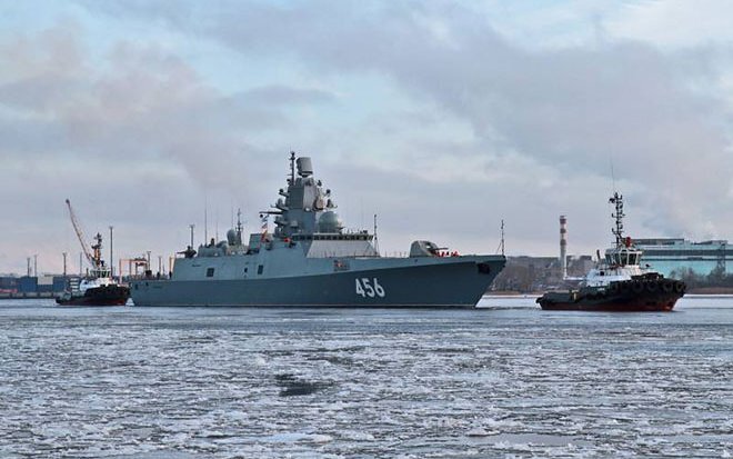    Фрегат пр.22350 «Адмирала Головко», выход на ЗХИ