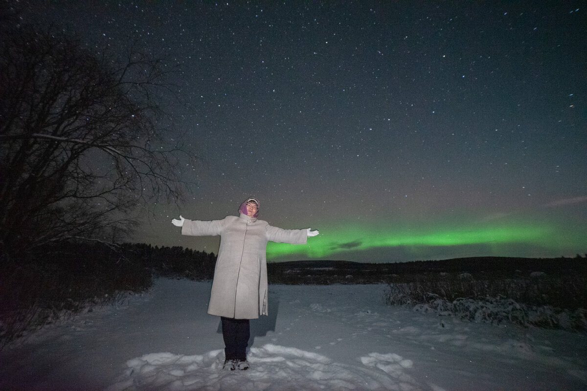 Охота за северным сиянием. г. Мурманск