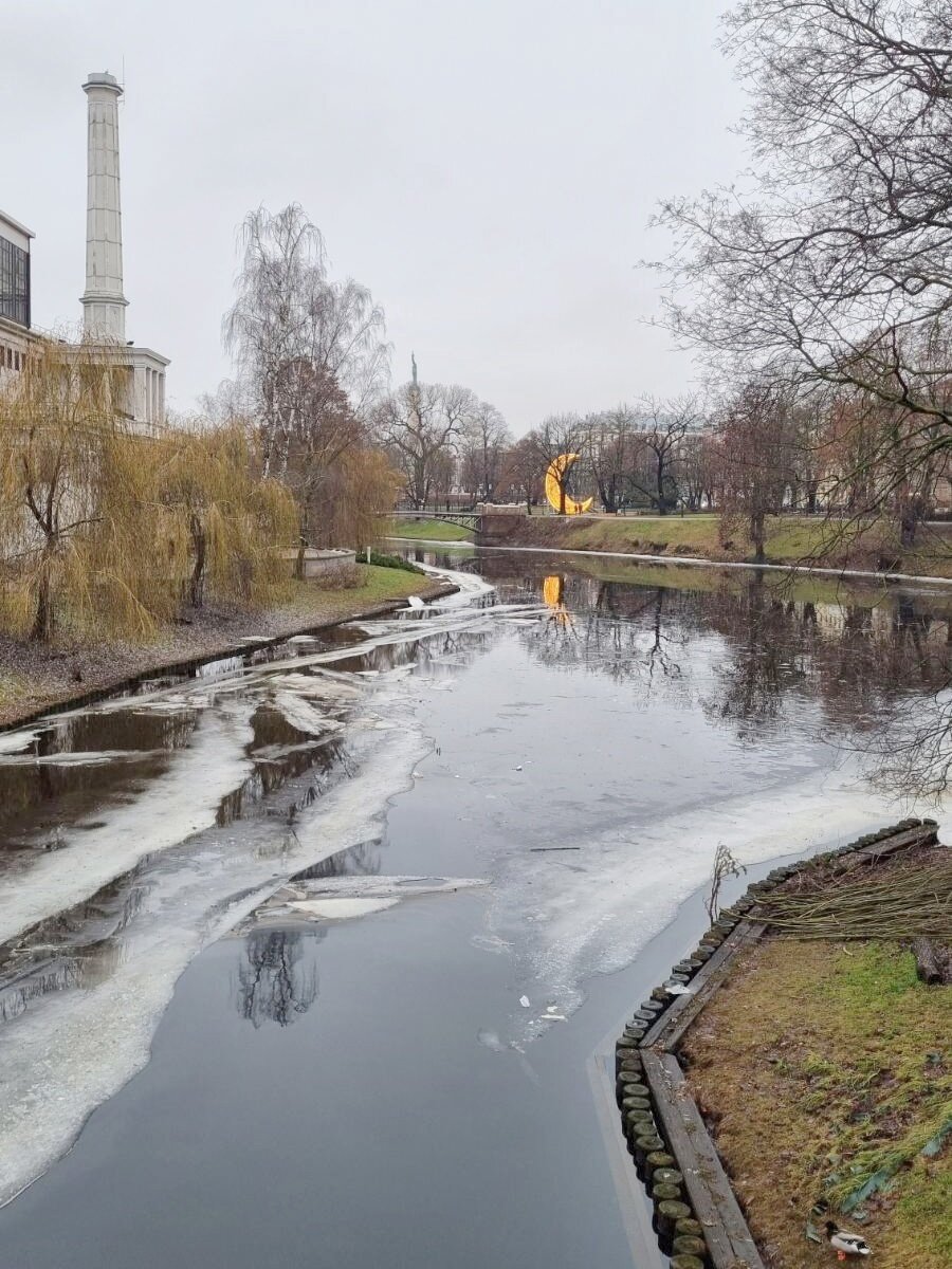 Городской канал, Рига. 02.01.2023 г.