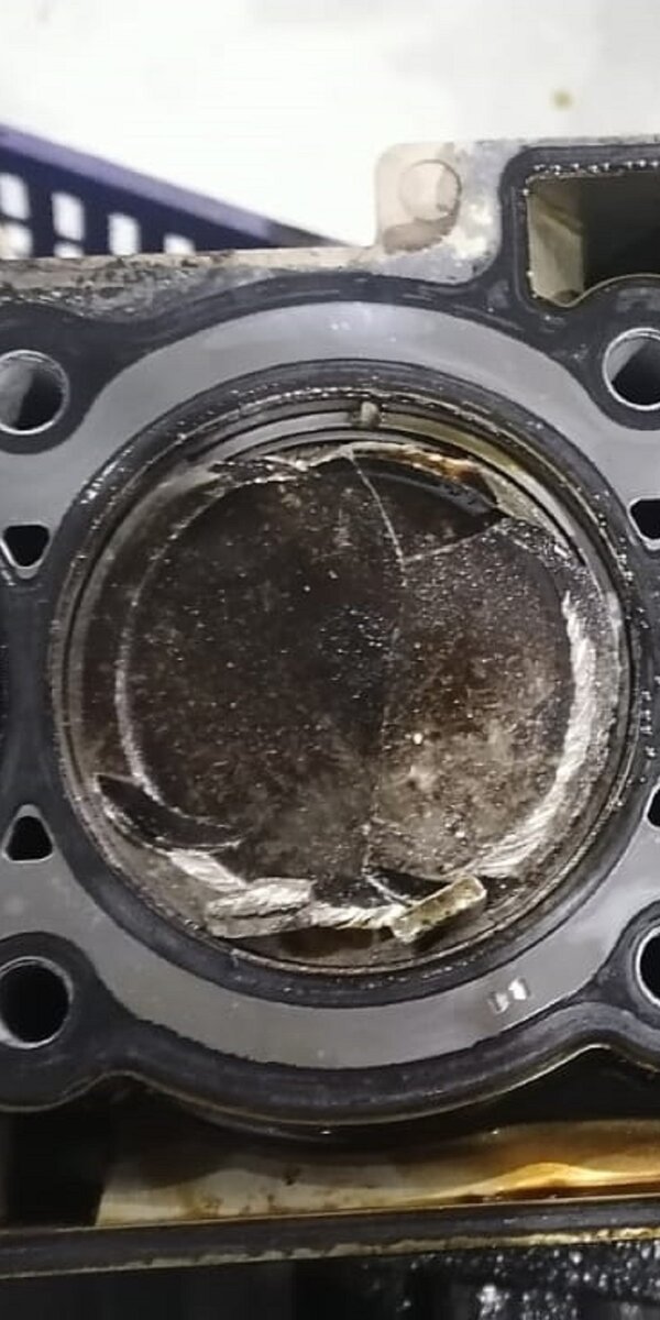 Пробило блок цилиндров G4KE на шоссе. В работе очередной Santa Fe ...