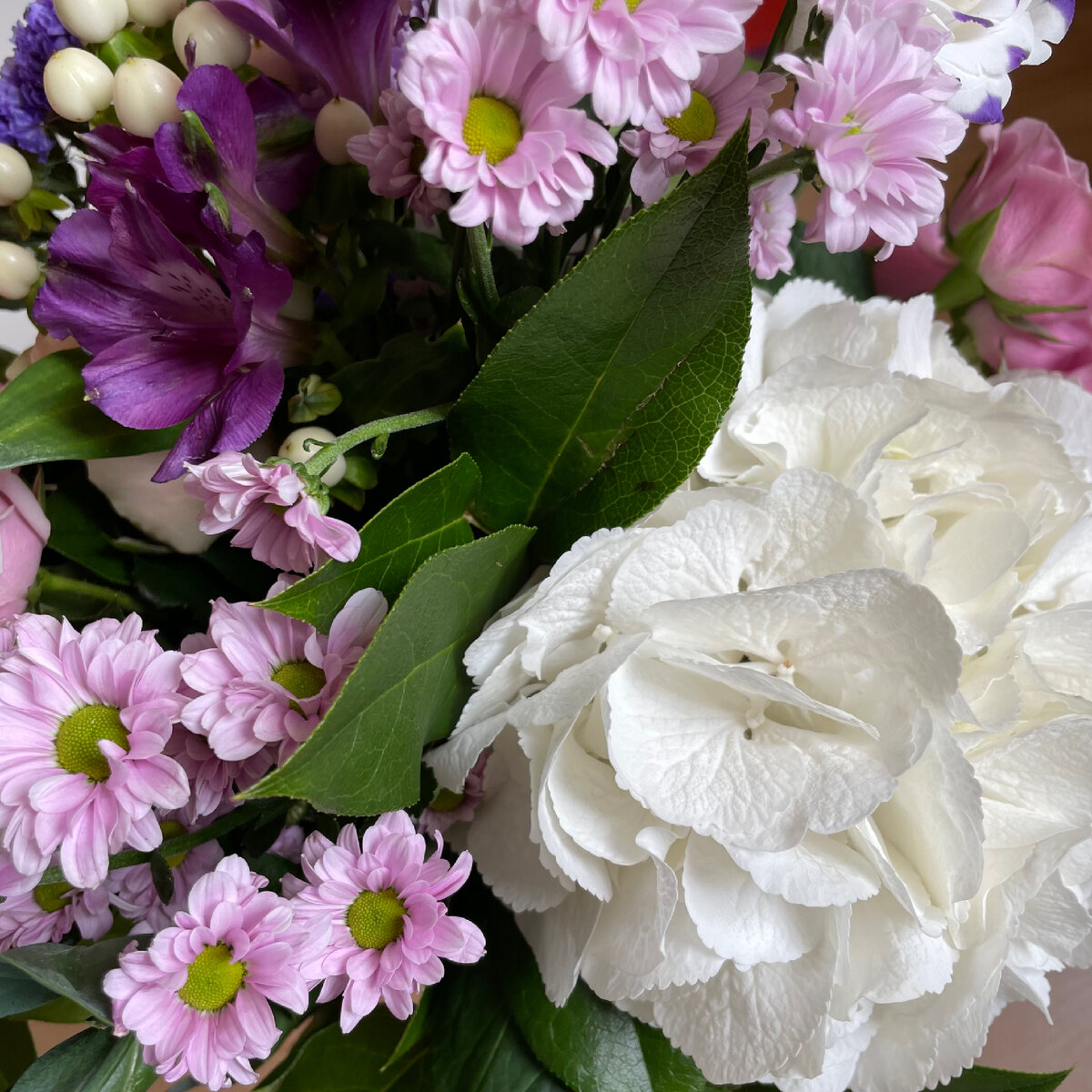 Зато муж цветами балует меня))