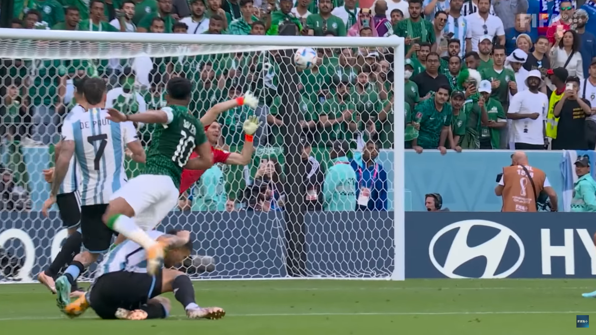 Победный гол Салема аль-Досари в ворота сборной Аргентины на чемпионате мира в Катаре