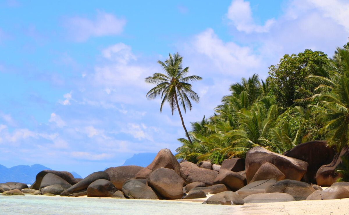 Остров силуэт Сейшелы достопримечательности фото
