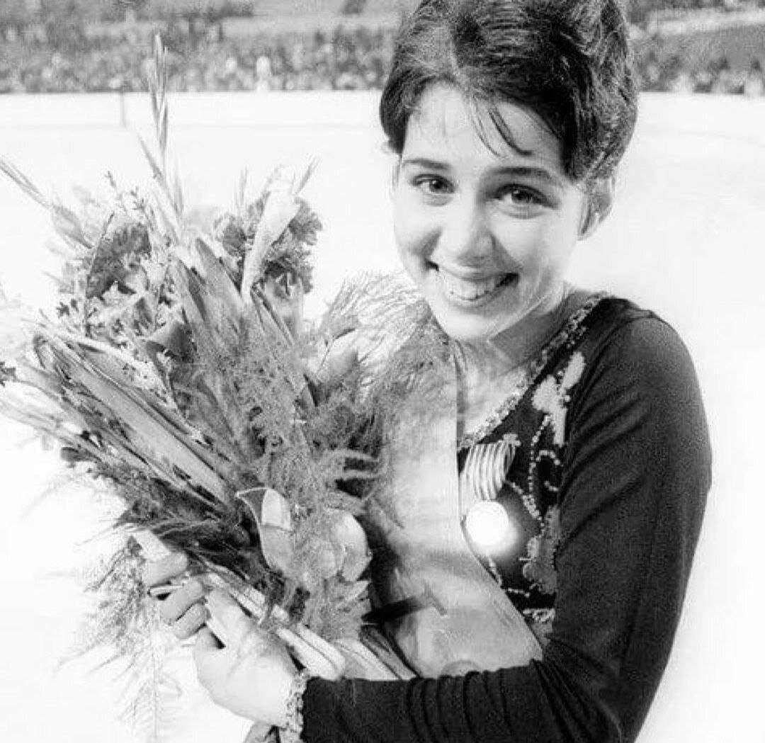 Ирина Роднина в молодости.