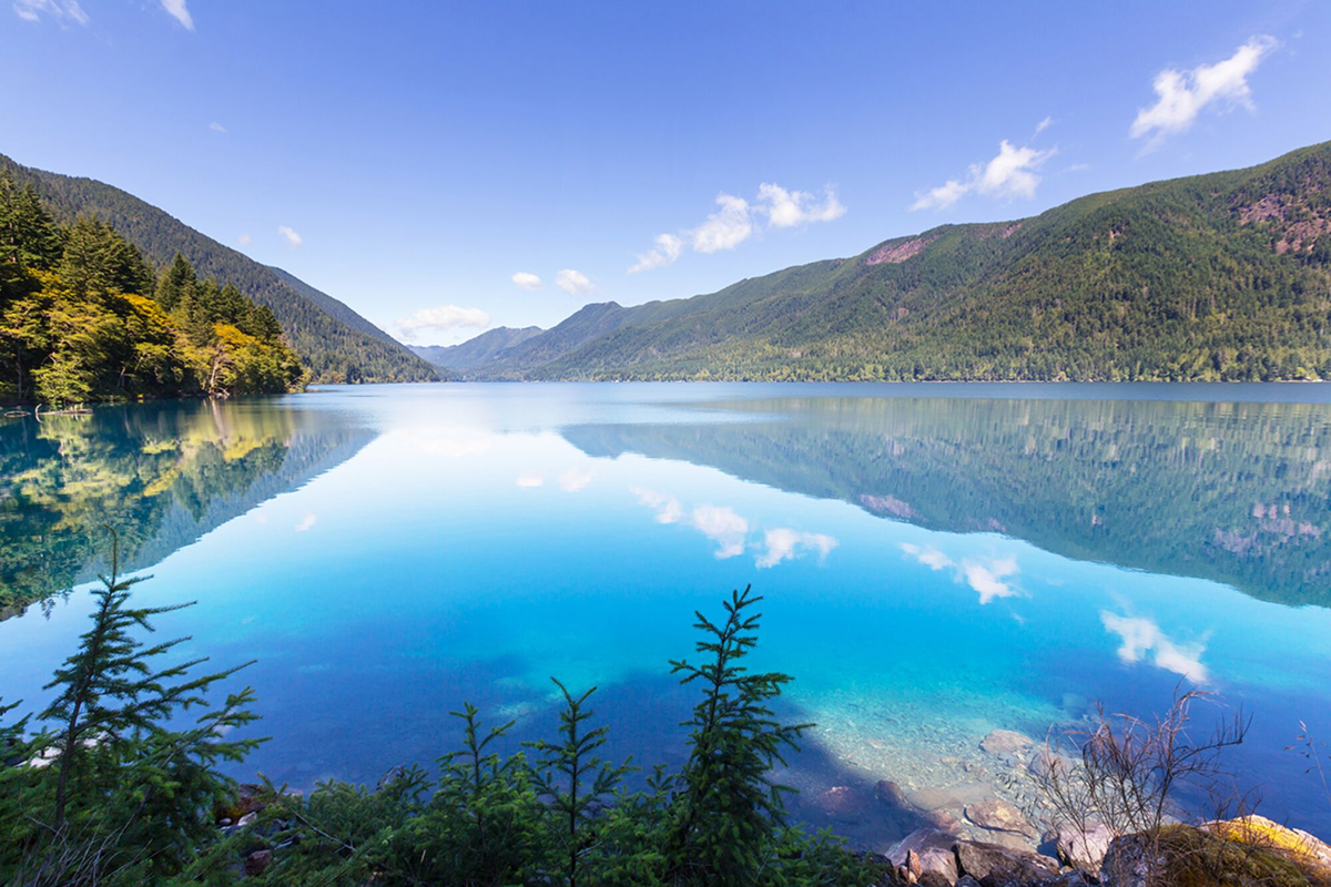 Озеро Полумесяц (Lake Crescent)