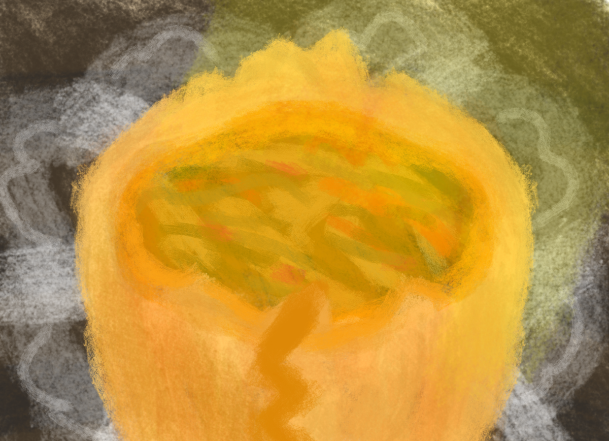 "Шедевр мирового искусства" - пирожок с капустой на салфетке.