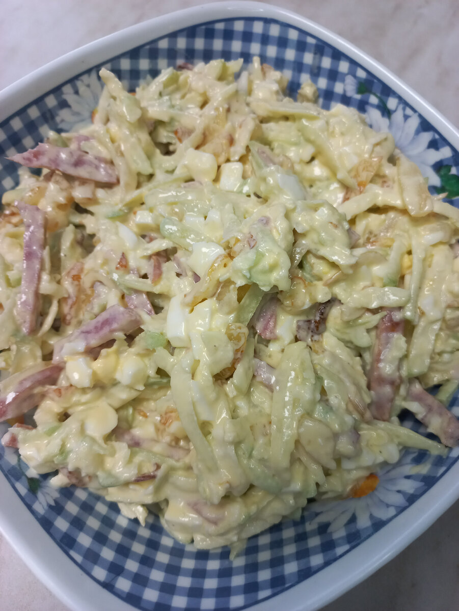 Очень вкусный салат с редькой 