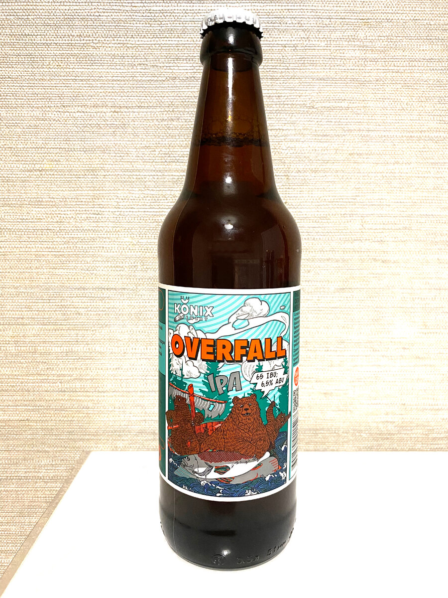«OVERFALL» IPA в бутылке.
