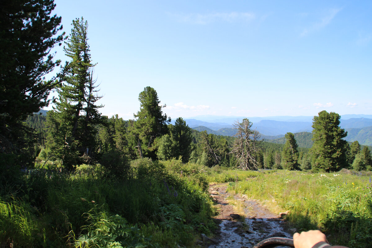 Фото сделано из кузова ГАЗ-66 автором, по дороге от урочища Соргат к озёрам.