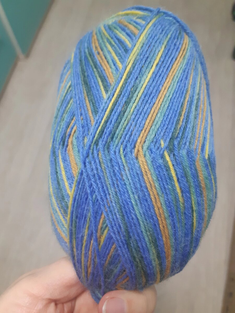 Носочная пряжа 75% шерсти, 25% пэ