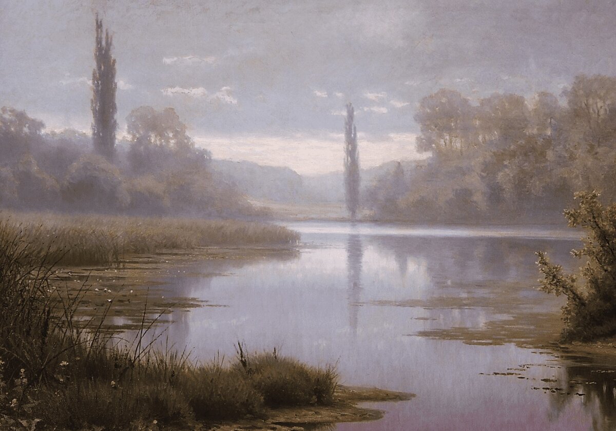 Ефим Волков. Туманное утро. 1896 год. Государственный художественно-архитектурный дворцово-парковый музей-заповедник «Павловск»
