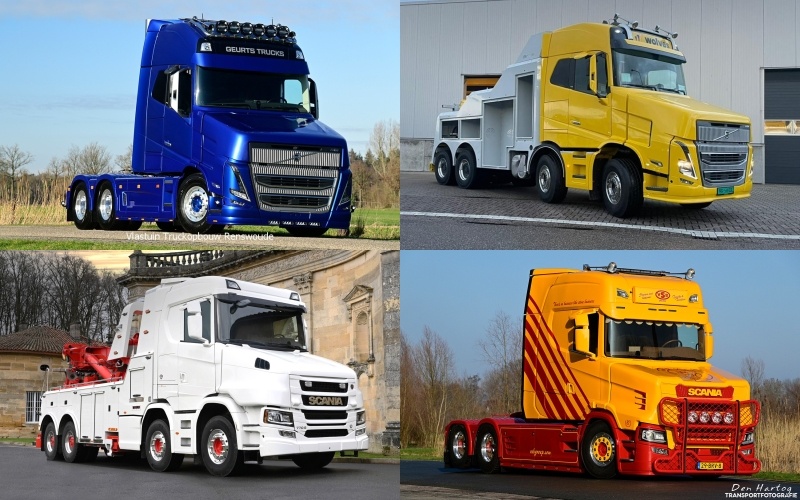 Новые капотные европейские грузовики - Volvo и Scania