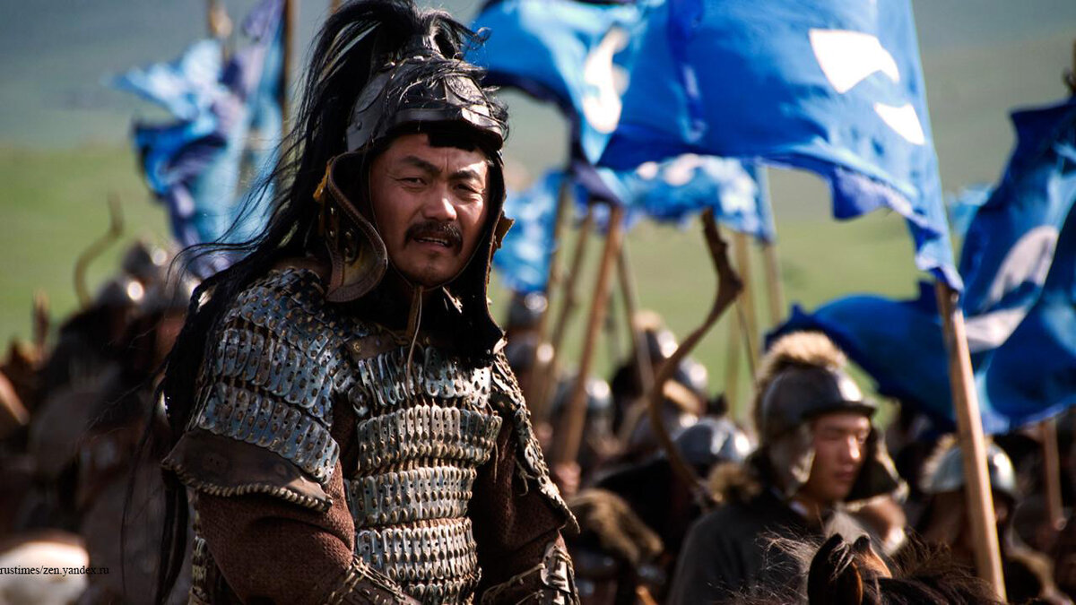 Воины монголы на историческом фестивале реконструкций