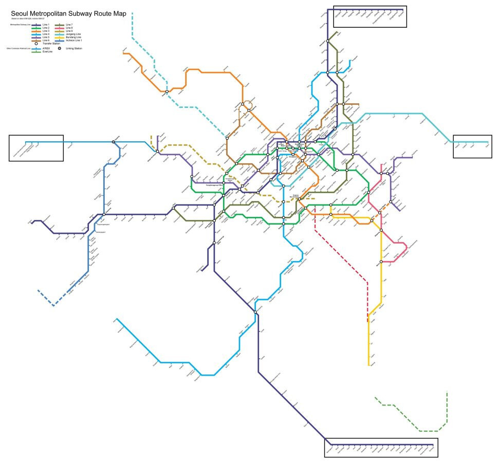 План метро Сеул