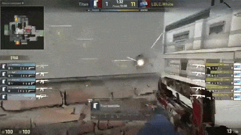 Выпад покачиванием
Выпад покачиванием следует сочетать с префайрами в места, где предположительноможет сидеть враг, создавая таким образом контроль над картой. Используя данный метод вы оказываете давление на врага при выходе на точку.

