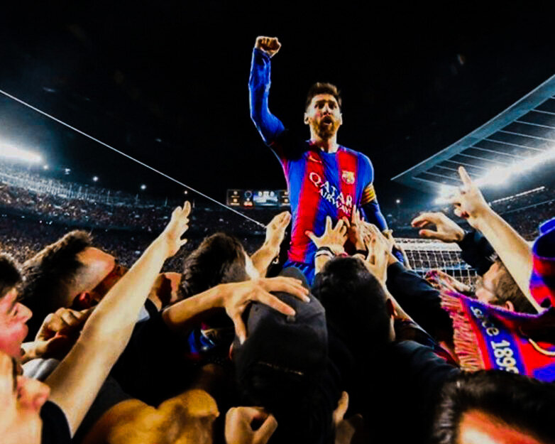 Лео Месси в матче "Барселона!" - "ПСЖ".