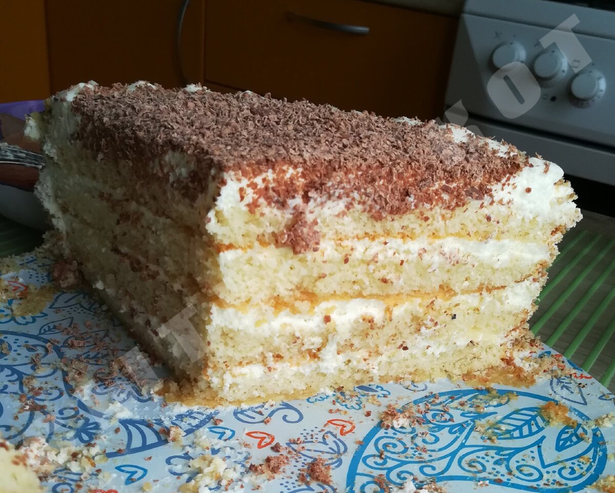 Торт из коржей с прослойкой
