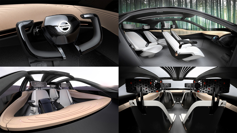 Концепция внутреннего пространства с деревянной отделкой