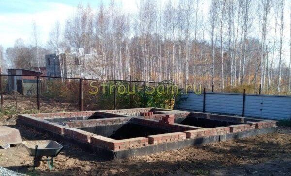 Готовый фундамент