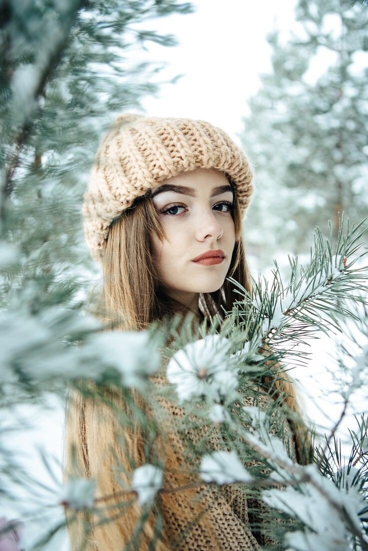 Идеи зимних. Фотосессия зимой. Портрет зимы. Красавица зима. Девушка зима.