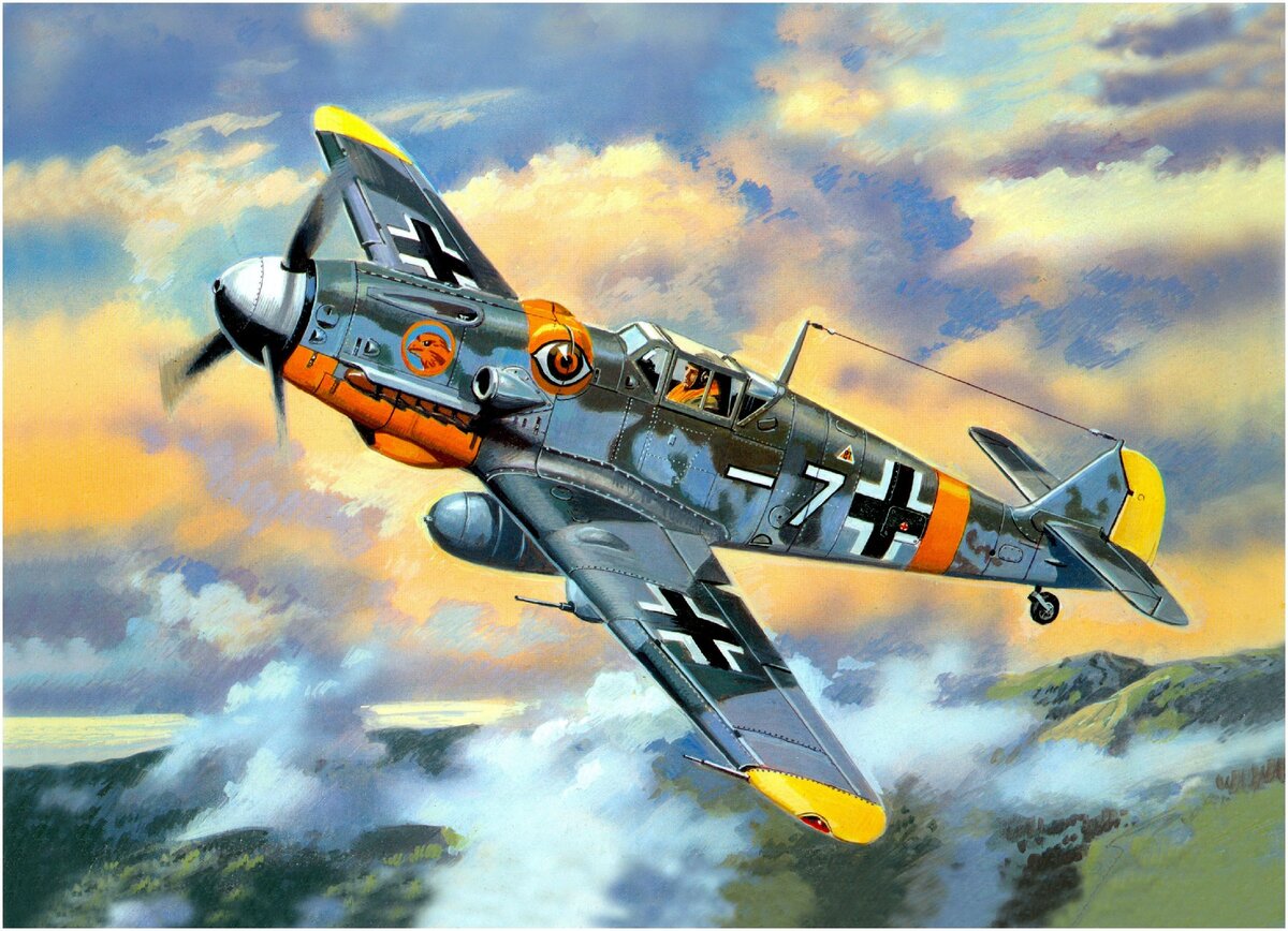 Bf-109 G-6. В. Руденко. Яндекс картинки.