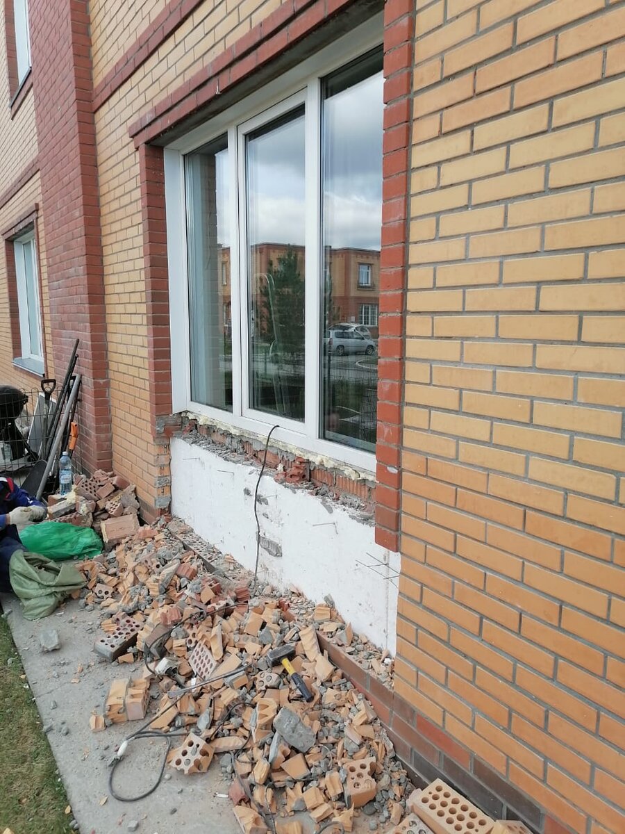 Фото в процессе демонтажа