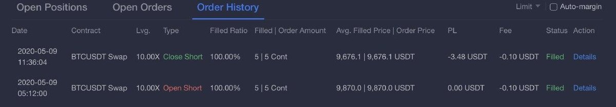 Okex order history