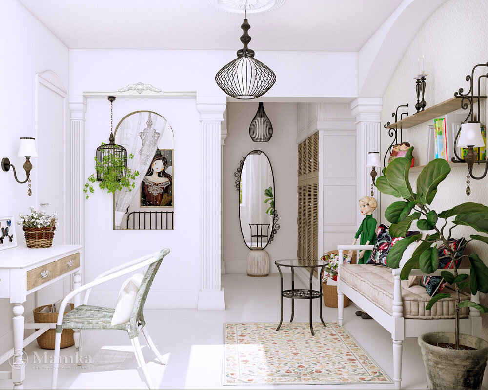 Классический дизайн интерьера детской спальни для девочки