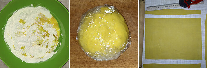 Замес теста для Лазаньи